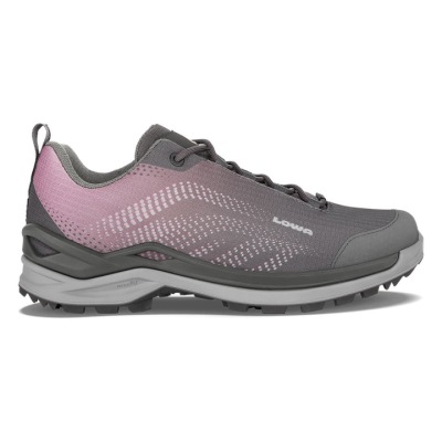 Lowa Zirrox GTX Lo WS Dames - Sneakers Donkergrijs / Bruin Roze ZHXMYG096